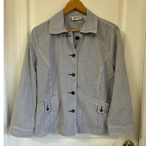 CALI AND YORK SEERSUCKER SHACKET SZ PL